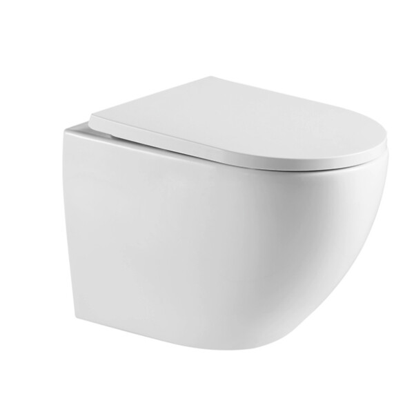 VILLEROY & BOCH - ViConnect Pro S Pack WC bâti Villeroy & Boch + WC Swiss Aqua Technologies + abattant SoftClose + plaque (VCNFUSIONTQ2SPCH) - large