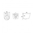 SWISS AQUA TECHNOLOGIES - Pack WC bâti-autoportant + WC SAT infinitio sans bride fixations invisibles + Abattant softclose + Plaque blanche/chrome - vignette