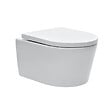 SWISS AQUA TECHNOLOGIES - Pack WC bâti-autoportant + WC SAT sans bride + Abattant softclose + Plaque blanche + Set d'habillage - vignette