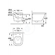 GROHE - Pack WC Euro Ceramic Cuvette Compact Triple Vortex + Rapid SL autoportant NF + plaque chrome (ProjectEuroCompact-1) - vignette