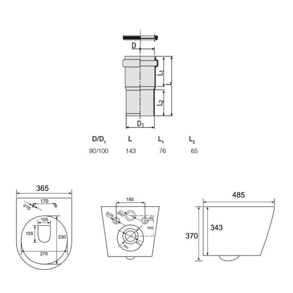VILLEROY & BOCH - ViConnect Pro S Pack WC bâti Villeroy & Boch + abattant SoftClose + habillage + plaque (VCNINFI2CHSB) - large