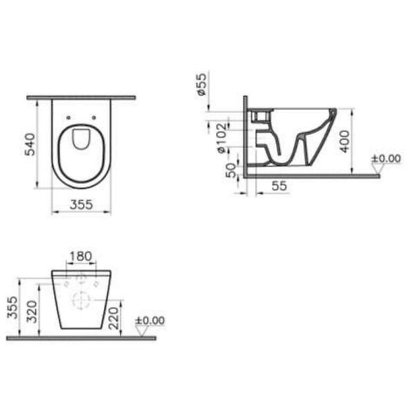 GROHE - Pack WC Bâti Autoportant Rapid SL + WC sans bride Integra + Abattant softclose + Plaque chrome (ProjectIntegraRimless2-1) - large