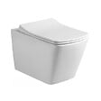 GROHE - Pack WC Bâti autoportant + WC sans bride SAT Infinitio Design + Abattant softclose + Plaque chrome - vignette