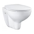 GROHE - Pack WC Rapid SL + WC Bau Ceramic sans bride + Siège abattant SoftClose + Plaque de commande noir mat  (RapidSL-Bau-KF0) - vignette