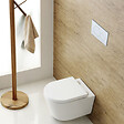 SWISS AQUA TECHNOLOGIES - Pack WC Rapid SL + cuvette sans bride SAT, fixations cachées + plaque Skate chrome - vignette
