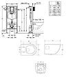 GROHE - Grohe Pack WC Bâti Autoportant Solido + WC sans bride SAT + Abattant SoftClose + Plaque Chrome (AUTOPORTANT-PROJECT-1) - vignette