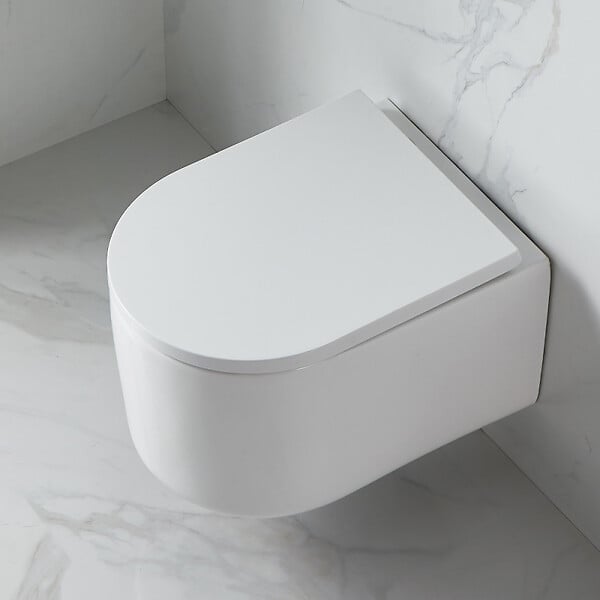 VILLEROY & BOCH - ViConnect Pro S Pack WC bâti Villeroy & Boch + WC sans bride Swiss Aqua Technologies + abattant + plaque (VCNDELANOTQ2CH) - large