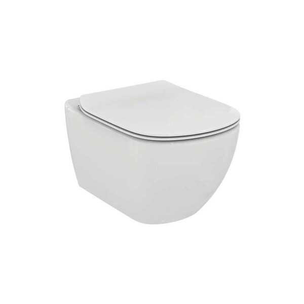 GROHE - Pack WC Ideal Standard Tesi Aquablade sans bride + Rapid SL autoportant NF + plaque Skate Cosmo chrome (ProjectTesi-1) - large