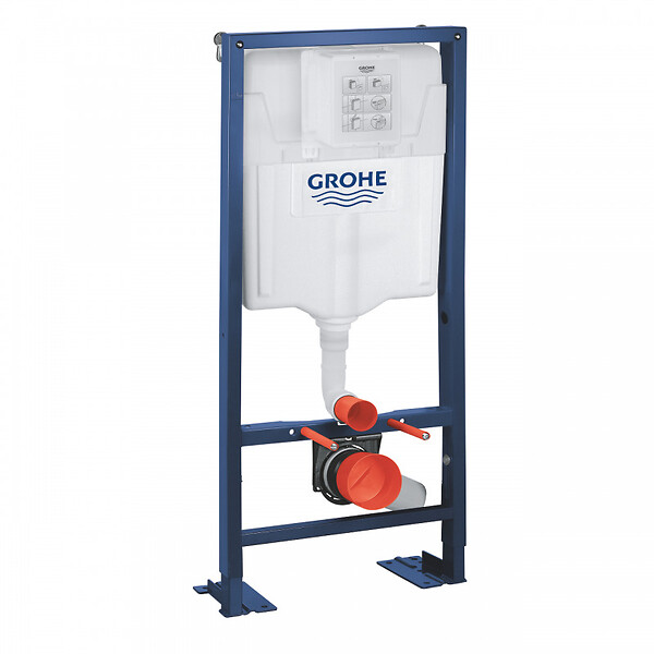 GROHE - pack WC Rapid SL autoportant  avec cuvette rimless Bau Ceramic (AutoportantBau1) - large