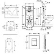 GROHE - Pack WC Bâti autoportant + WC sans bride SAT + Abattant SoftClose + Plaque Chrome (ProjectDelanoTQ-1) - vignette