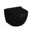 GROHE - Grohe Pack WC Bâti autoportant Rapid SL + WC sans bride Infinitio 2.0 Noir mat + Abattant softclose + Plaque Noir mat - vignette