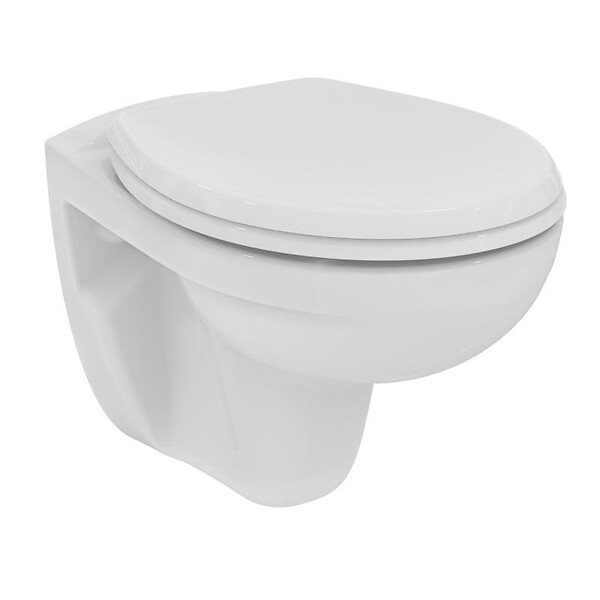 GROHE - Grohe Pack WC Bâti autoportant + WC Porcher rimless + Abattant + Plaque Blanche (ProjectPorcher-3) - large