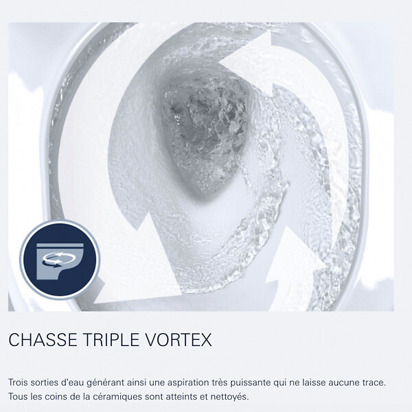 GROHE - Grohe Rapid SL Bâti Support autoportant, cuvette Euro Ceramic Triple Vortex avec abattant frein de chute (AutoportantEUROCERAM2) - large