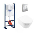GROHE - Grohe Pack WC Rapid SL autoportant NF + Cuvette Architectura sans bride fixations invisibles + Plaque chrome (ProjectArchitectura2-1) - vignette