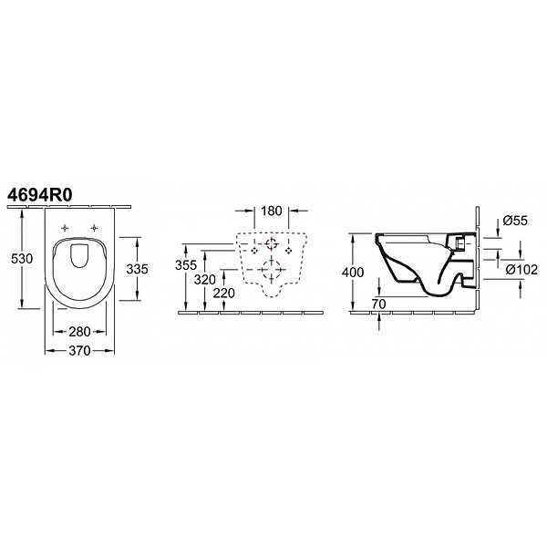 GROHE - Grohe Pack WC Rapid SL autoportant NF + Cuvette Architectura sans bride fixations invisibles + Plaque chrome (ProjectArchitectura2-1) - large