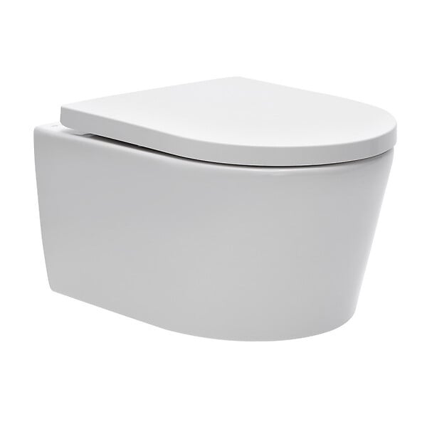 GEBERIT - Pack WC Bati Geberit extra-plat + WC Swiss Aqua Technologies sans bride + Abattant + Plaque + habillage (SLIM-SATrimless-C-sabo) - large