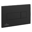 VILLEROY & BOCH - Pack WC Bâti sol mur Villeroy & Boch + WC SAT avec bidet thermostatique + Abattant SoftClose + Plaque noire (VCNSATCL4) - vignette