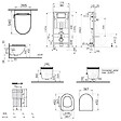 VILLEROY & BOCH - Pack WC Bâti sol mur Villeroy & Boch + WC SAT avec bidet thermostatique + Abattant SoftClose + Plaque noire (VCNSATCL4) - vignette