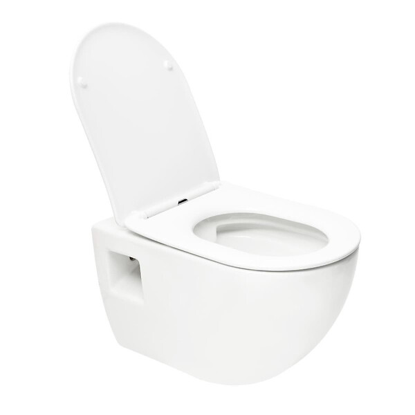 GROHE - Pack WC Bâti Autoportant Rapid SL + WC sans bride SAT + Abattant SoftClose + Plaque Chrome (Project2-1) - large