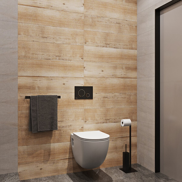 GROHE - Pack WC Bâti Autoportant Rapid SL + WC sans bride SAT + Abattant SoftClose + Plaque Chrome (Project2-1) - large