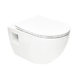 GROHE - Pack WC Bâti Autoportant Rapid SL + WC sans bride SAT + Abattant SoftClose + Plaque Chrome (Project2-1) - vignette