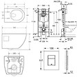 GROHE - Pack WC Bâti Autoportant Rapid SL + WC sans bride SAT + Abattant SoftClose + Plaque Chrome (Project2-1) - vignette