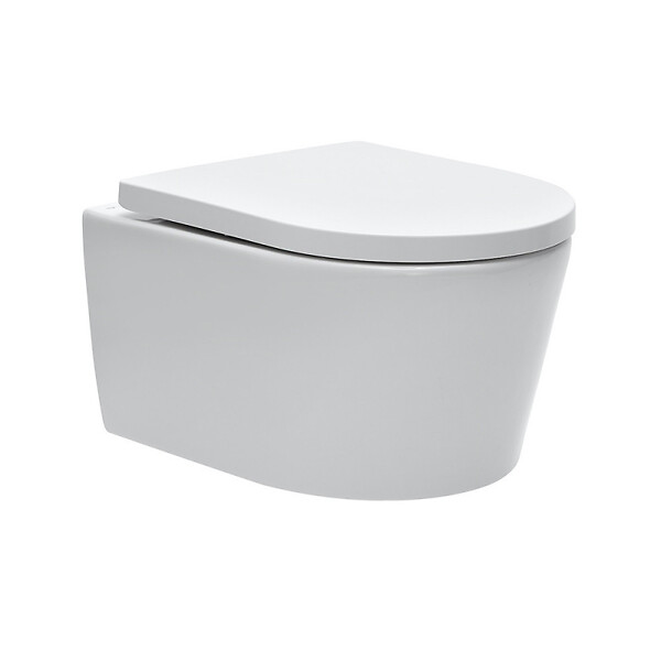 VILLEROY & BOCH - ViConnect Pro S Pack WC bâti Villeroy & Boch + WC sans bride Swiss Aqua Technologies + abattant + plaque (VICONSAT2CHSET) - large