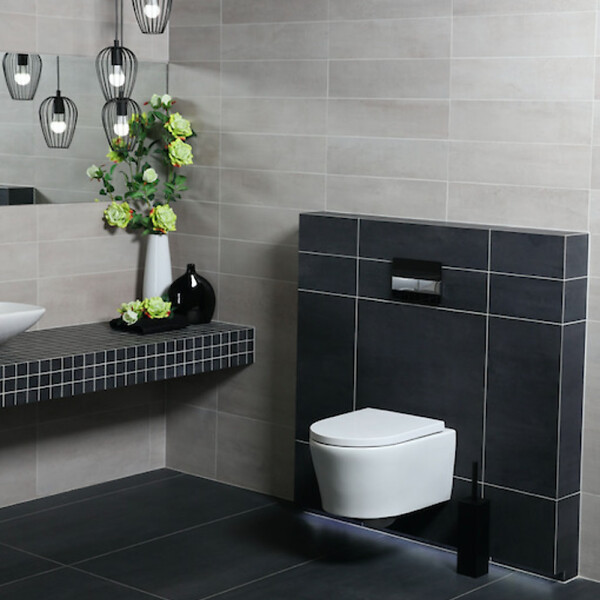 VILLEROY & BOCH - ViConnect Pro S Pack WC bâti Villeroy & Boch + WC sans bride Swiss Aqua Technologies + abattant + plaque (VICONSAT2CHSET) - large