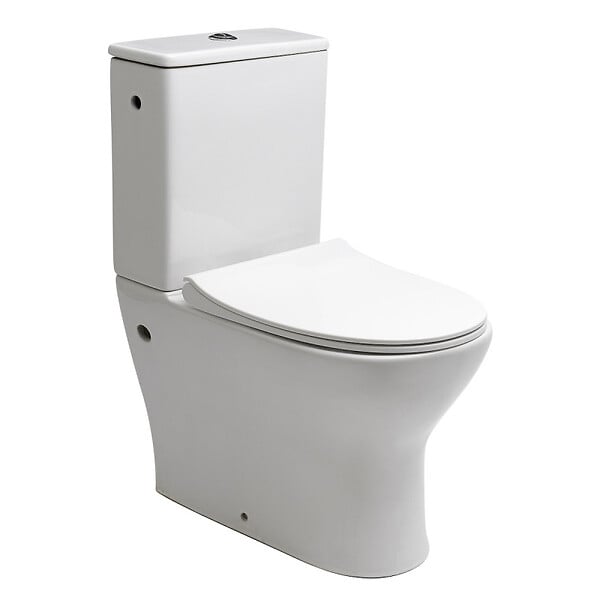SIKO - Combi WC à poser sans bride, avec abattant slim softclose - remplissage par le côté (EUR990) - large