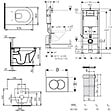 GEBERIT - Pack WC Bati-support Geberit UP100 + WC sans bride Livea Bello + Abattant softclose + Plaque Blanc alpin ( Livea BelloGeb1) - vignette