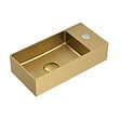 CERAMIA - Ceramia Timeless Lave mains en Acier Inoxydable 304, 40x22x11cm, Or brossé PVD - vignette