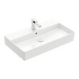 VILLEROY & BOCH - Villeroy & Boch Memento 2.0 Lavabos, 80 x 47 x 14 cm, avec trop-plein, meulé, blanc (4A228G01) - vignette