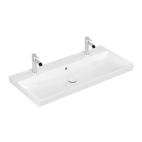 VILLEROY & BOCH - Villeroy & Boch Plan de toilette Avento, 1000 x 470 x 165 mm, Blanc, avec trop-plein (4156A401) - large