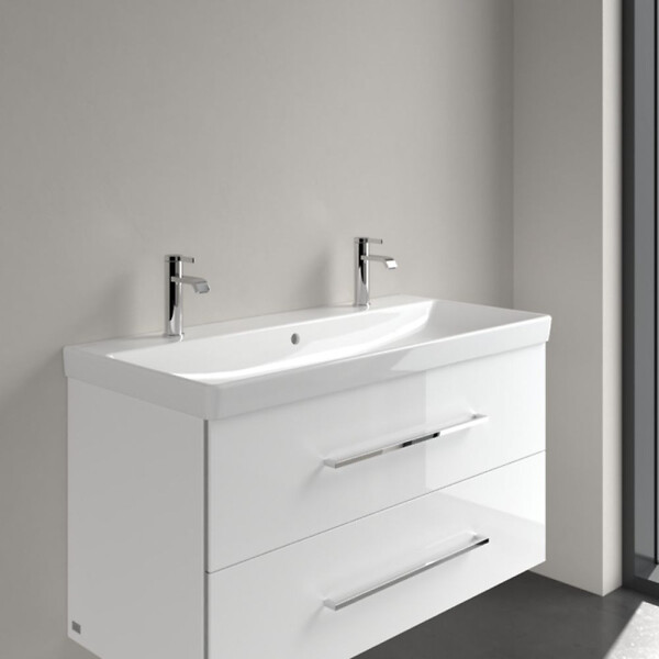 VILLEROY & BOCH - Villeroy & Boch Plan de toilette Avento, 1000 x 470 x 165 mm, Blanc, avec trop-plein (4156A401) - large