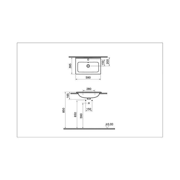VITRA - Mia Vasque à encastrer pour MIASET60 (7461L003-0001) - large