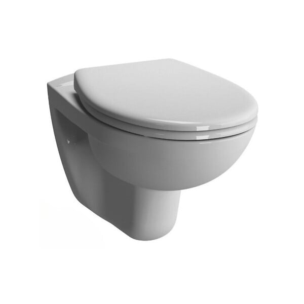 GROHE - Pack WC Bâti-support Rapid SL + Vitra Normus WC suspendu sans bride + Abattant frein de chute + Plaque Chrome - large