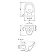 CERSANIT - Cersanit Mille Cuvette suspendue sans bride avec abattant softclose, Blanc (S701-454-ECO) - vignette