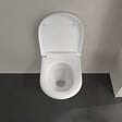 VILLEROY & BOCH - Cuvette suspendue à fond creux, 36x49x33 cm + Abattant avec frein de chute, blanc (O.NOVOCOMPACT) - vignette