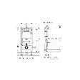 GEBERIT - Pack WC Bati-support Geberit Duofix + WC sans bride Vitra SENTO noir mat + Abattant frein de chute + Plaque noire mat - vignette