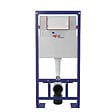 SWISS AQUA TECHNOLOGIES - Pack WC Bâti-support Autoportant + WC sans bride SAT + Abattant SoftClose + Plaque Blanche (SMART-FusionTQ-4) - vignette