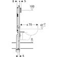 GEBERIT - Pack WC Bati-support Geberit Duofix UP720 extra-plat + WC sans bride Livea Bello + Abattant softclose + Plaque blanche - vignette
