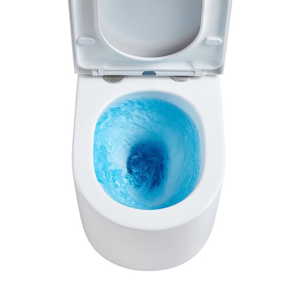 VITRA - Pack WC Bâti-support V-Fix + WC sans bride SAT + Abattant SoftClose + Plaque, Blanc Brillant (V-FixDelanoTQ-1) - large