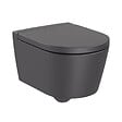 GROHE - Pack WC Bâti-support + WC Roca Inspira onyx sans bride fixations invisibles + Abattant + Plaque noire (RapidSLInspiraO-KF0) - vignette