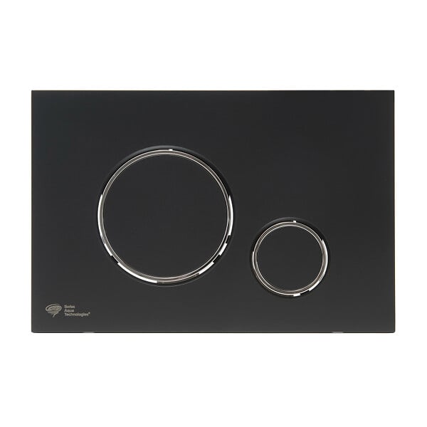 SWISS AQUA TECHNOLOGIES - Pack WC bâti-support autoportant + WC suspendu sans bride avec abattant SoftClose + plaque noir mat (STROGAWR07-U) - large