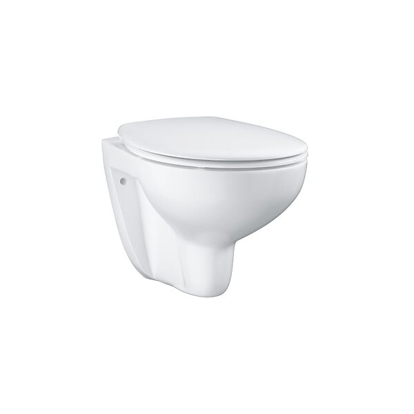GROHE - SOLIDO Pack Bâti-support + Cuvette suspendue + Abattant +Set de montage +Plaque chrome (AUTOPORTANT-BAU-1-SABO) - large