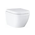 GROHE - pack bâti-support Rapid Sl + plaque Arena chrome + cuvette Euro Ceramic Compact + abattant  softclose (euroceramicset2) - vignette