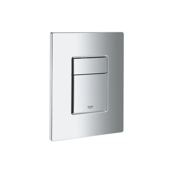 GROHE - Pack WC Bâti-support Rapid SL + WC sans bride Brevis + Abattant softclose + Plaque chrome (RapidSL-Brevis-1-SP) - large