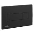 VILLEROY & BOCH - Pack WC Bâti-support sol mur Villeroy & Boch + WC SAT sans bride + Abattant SoftClose + Plaque noire (VCNBLSAT4) - vignette
