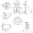 VILLEROY & BOCH - Pack WC Bâti-support sol mur Villeroy & Boch + WC SAT sans bride + Abattant SoftClose + Plaque noire (VCNBLSAT4) - vignette