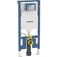 GEBERIT - Pack WC Bati-support Geberit UP720 extra-plat + WC Vitra Sento sans bride Noir mat + Abattant softclose + Plaque Noire - vignette